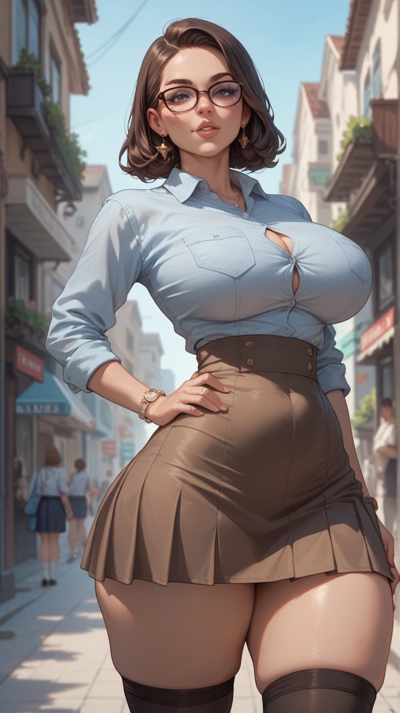 (masterpiece), Mature , sexy, After, Floral lace underwear, Natural light, realistic, camel toe, diffused light, Depth of bounds written, white skirt, vapor, (lift skirt),black underwear, (urination), lively , embarrassed expression, Public place