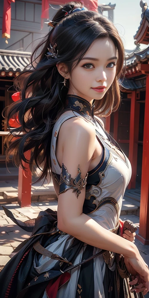a close up of a girl , detailed hair , big booobs ,  shadowbringers cinematic, 4 k detail fantasy, a beautiful fantasy empress, game cg, xianxia fantasy, xianxia hero, 2. 5 d cgi anime fantasy artwork, cinematic goddess close shot, ruan jia and artgerm, wow 4 k detail fantasy, hyper-detailed fantasy character, high definition, hyper- detailed,perfect, fantastic, detailed facial and body skin texture, detailed vagina (pussy), detailed eyes . ultra realistic, ultra detailed 