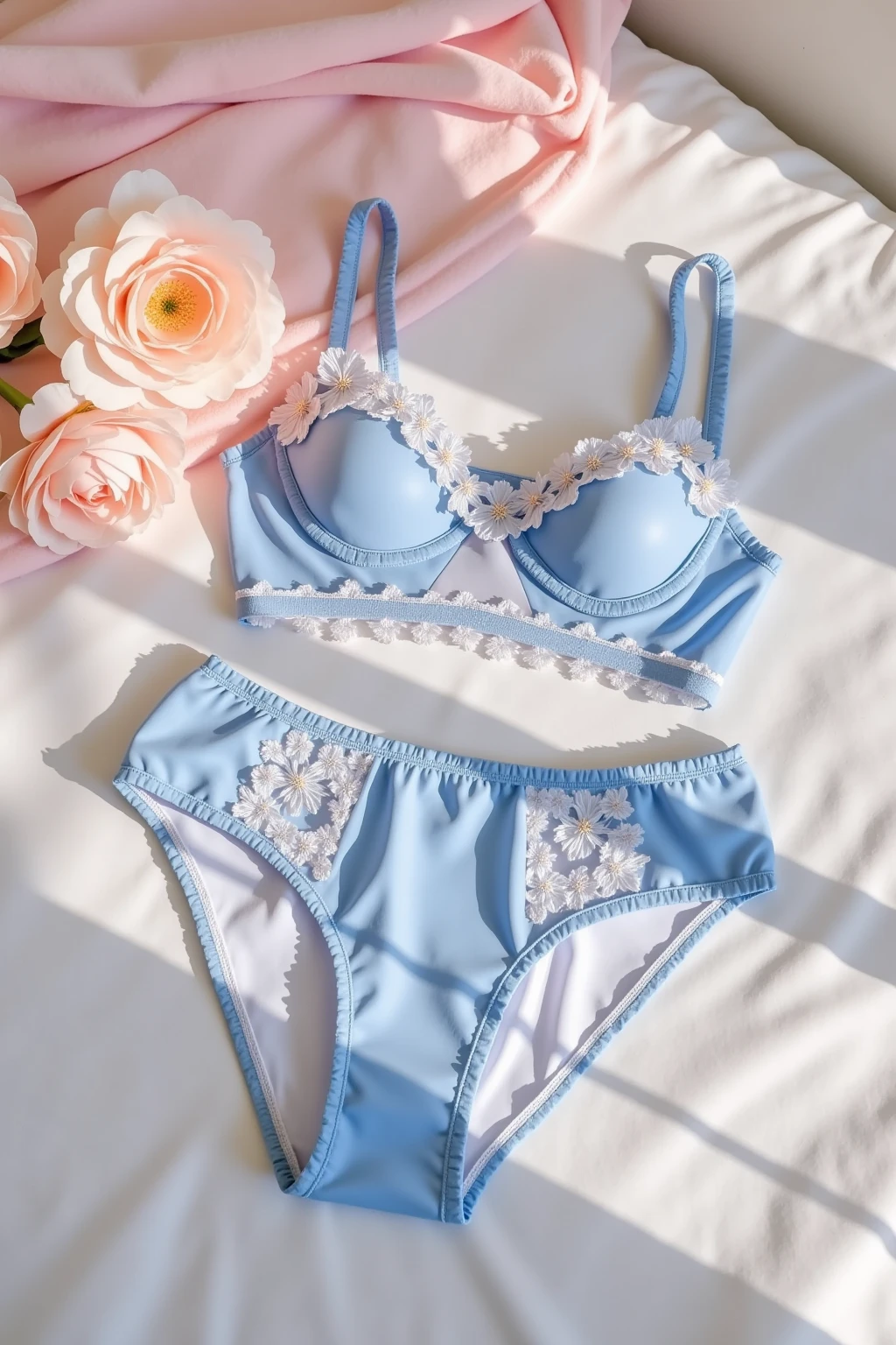 arafed brunette in a blue dress with a pink bow, she is thin with a very small chest, very hard nipples, with a big messy hair bun on top with a large pink ribbon in her hair, belle delphine, mackenzie foy, wearing a low cut designer top with visible cleavage and very hard nipples, wearing an ornate outfit, miranda cosgrove, isabela moner, charli bowater, pink and teal, gorgeous kacey rohl, teal and pink, fan art, maisie williams, official artwork