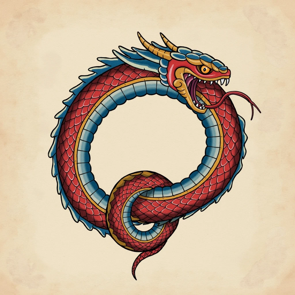 White background. The Snake in the Chinese zodiac,cute Snake,in the style of linocut,close-up of the whole body,fine line details,color sand red and blue and white porcelain blue,unique character design,bold color block,simple and concise,detailedintersections,high contrast,dynamic line,word using vintage images,in woodcut,hatching,woodcut style