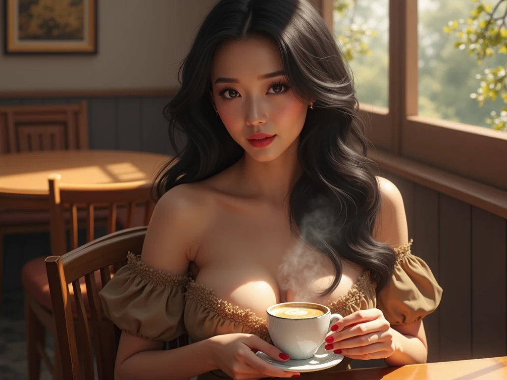 Black Hair long C cup China
