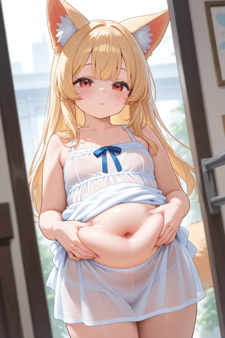 Hiro Default,shinosawa hiro,thin,Orange eyes,White eyelashes,blonde,Long Hair,Hair Clip、blush:1.5、slimな、Flat Chest、The whole body is visible、Pregnant women:2.5、、White Micro Bikini、slim:1.5、Huge pregnant belly:1.5、Ohogao, Watery eye, Drooling, Half-closed eyes, trembling, Rolling your eyes、Grimacing, anger、
Open your mouth、
Sticking out tongue、White Cat Lingerie, choker, Neck bell、白いcat paw gloves、White knee-high socks、(((Sex)))、doggy style