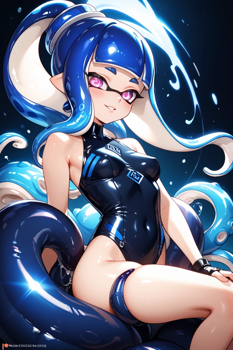 Splatoon,Embarrassed,semen,Squid Girl,uniform,Big Breasts