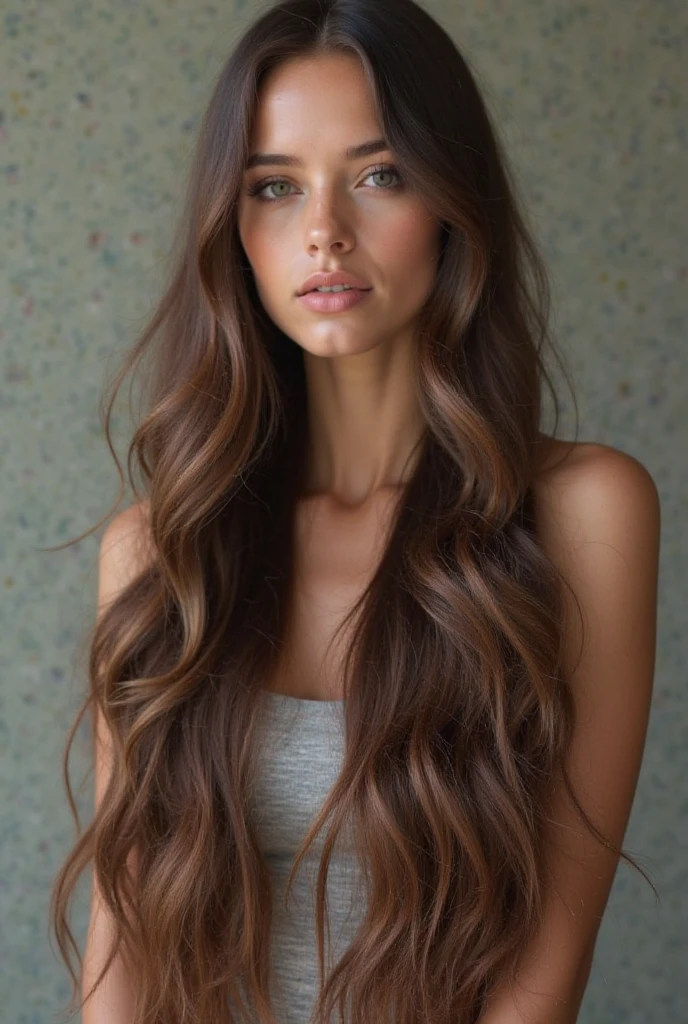 young brunette woman