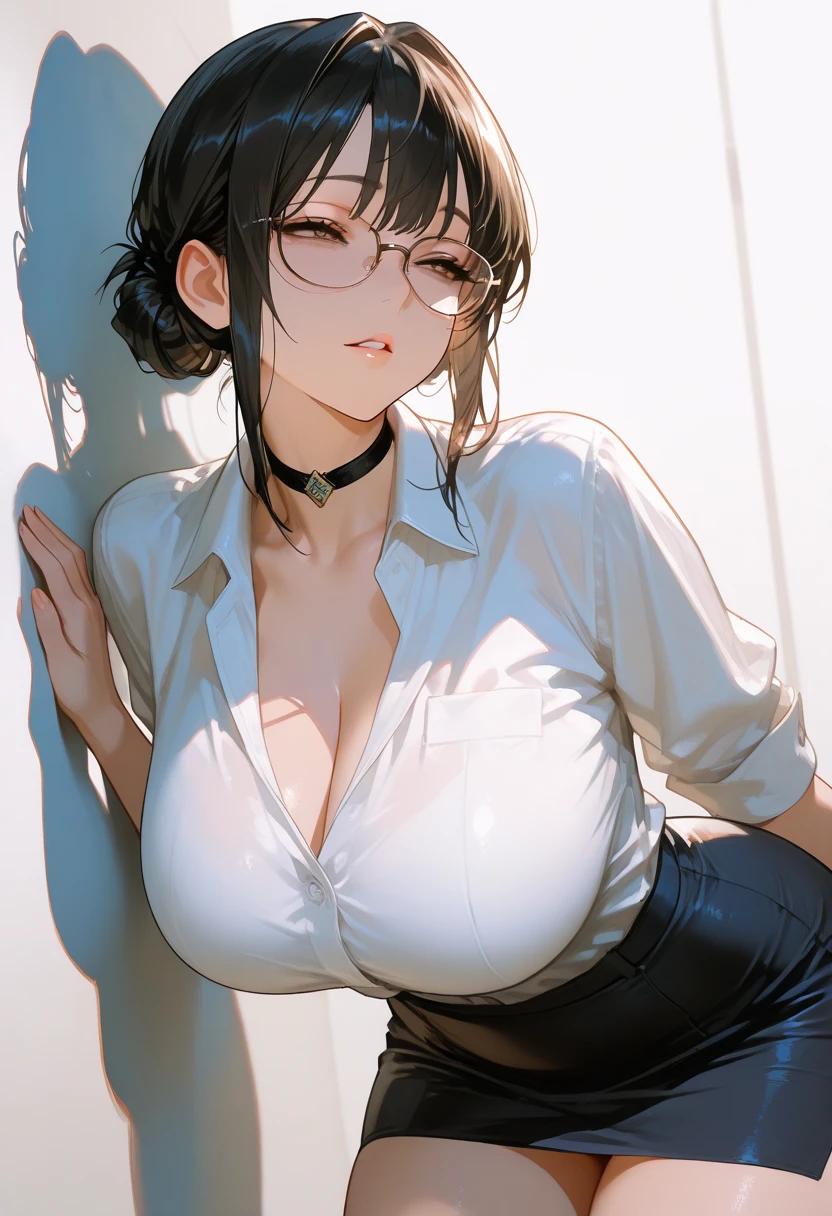 (Highest quality, masterpiece), (超High resolution, 8K RAW Photos, Photorealistic:1.5, Cinema Lighting, Fabric Shading, Thin contours, Clear focus:1.2), Beautiful mature woman making tea_ Long legs, Gray Hair, (Wearing thin glasses:1.2), (Mature Woman:1.5, 28 years old, alone), (Large Breasts, Saggy breasts, big , Tight waist), (medium short Gray Hair, Hair on one eye, (Updo:1.2), Side Lock, Asymmetrical Hair, Wavy Hair), (Bright Eyes, Fine eyes with highlights, A face with attention to detail, perfect face shape, Bloodshot eyes), (A seductive smile, Half-close your eyes:1.2), ((Correct Anatomy:1.5, The right move)), (Ideal body proportions),High resolution, Highest quality, super high quality, Ultra-detailed, Cinematic lighting、On the street、Sweaty、Sweat、Black-haired、Idol girl singing on the bandstand、Big smile、sunny day、Spread your legs、Spread your legs、sunny day、Full nudity、huge 、Nipples、Browsing Caution、punk