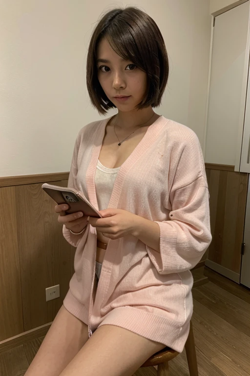 Highest quality、8K.Young and beautiful girl、Show me your forehead、Large Breasts、Selfie、お風呂場の鏡でSelfie、Bathroom、Wine-colored sportswear、Extremely realistic skin texture、Erect nipples
