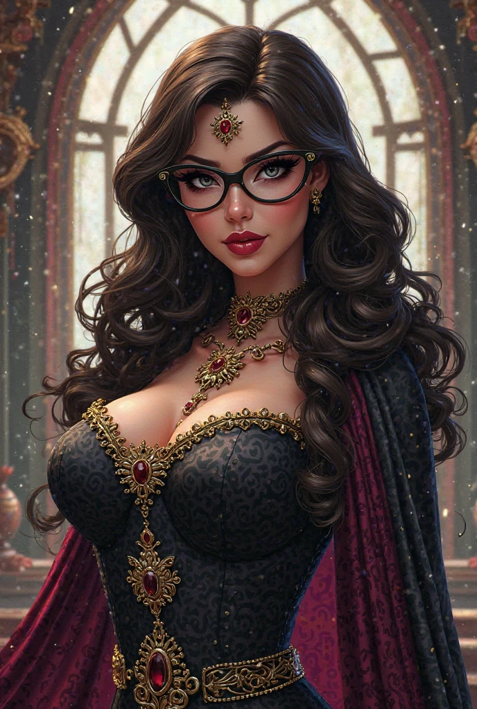Portrait of an 18-year-old redheaded Egyptian girl smiling,(( cabelo curto cacheado vermelho)), tatuagens , olhos  grandes azuis,boca carnuda com batom vermelho, with the medallion on the neck,brinco, eyeglass, penetrante , seios grandes, sweaty skin with imperfections,Tatuada no rosto, ((wearing glasses)),( wearing a cap on his head)detalhes intricados ( 8k super realista)