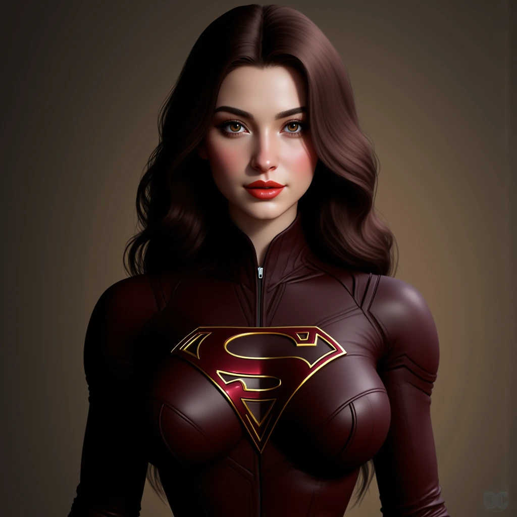 Emily Ratajkowski, supergirl latex sexy clothes, character portrait, 3 9 9 0 s, long hair, intricate, elegant, highly detailed, digital painting, artstation, concept art, smooth, sharp focus, illustration, art by wlop, charlie bowater and alexandra fomina