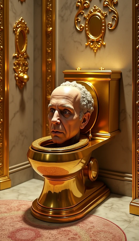figure of daddy is maked with toilet paper