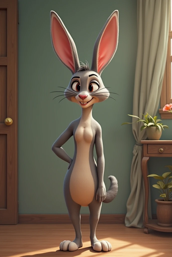 2 girls, judy hopps, young, bathroom, surprised, embarrassed, blush, black bra, string panties, stockings, garter belt,