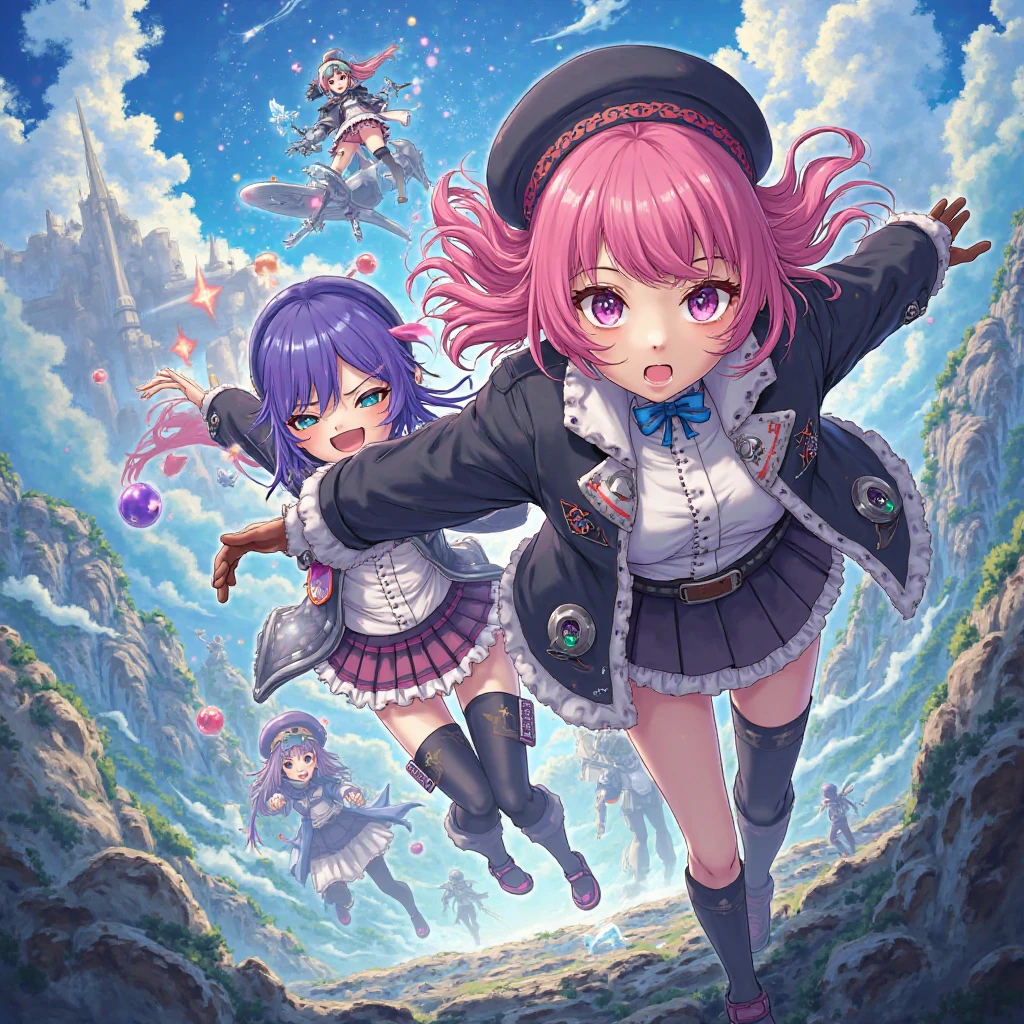 Multiple girls, der riese art, a hyperrealistic schoolgirl, 非常に詳細なder rieseショット, der riese, Shorthair, a huge high school girl、'It's much bigger than a skyscraper, Wearing rimless glasses, Colossal tits, Big ass, Navy blue blazer, Red tie, Mini Length Skirt, Black pantyhose, i don't wear shoes., miniature metropolis, i'I am playing with capturing very small aircraft carriers and battleships.., nffsw, giga der riese, der riese, crashed warship, small warship, micro warship,