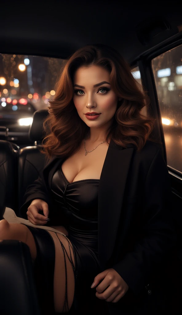 ((top-quality、masutepiece、8K、Top image quality、Hyper-Realism、SFW、1 photo))、1 female、(large full breasts)、Pregnancy、late pregnancy、bulging belly、Mafia female boss、A cool smile staring at me、View me、Full body photo、perfect anatomia、(The most luxurious and dignified huge fur coat:1.3)、(Very high quality fluffy fur:1.5)、(Lots of fluffy fur:1.3)、(the most luxurious black huge fur coat:1.3)、(black glowing sunglasses:1.2)、Gorgeous accessories、Long Wave Hair、(Midnight cityscape:1.4)、(fur shirt and fur coat:1.2)