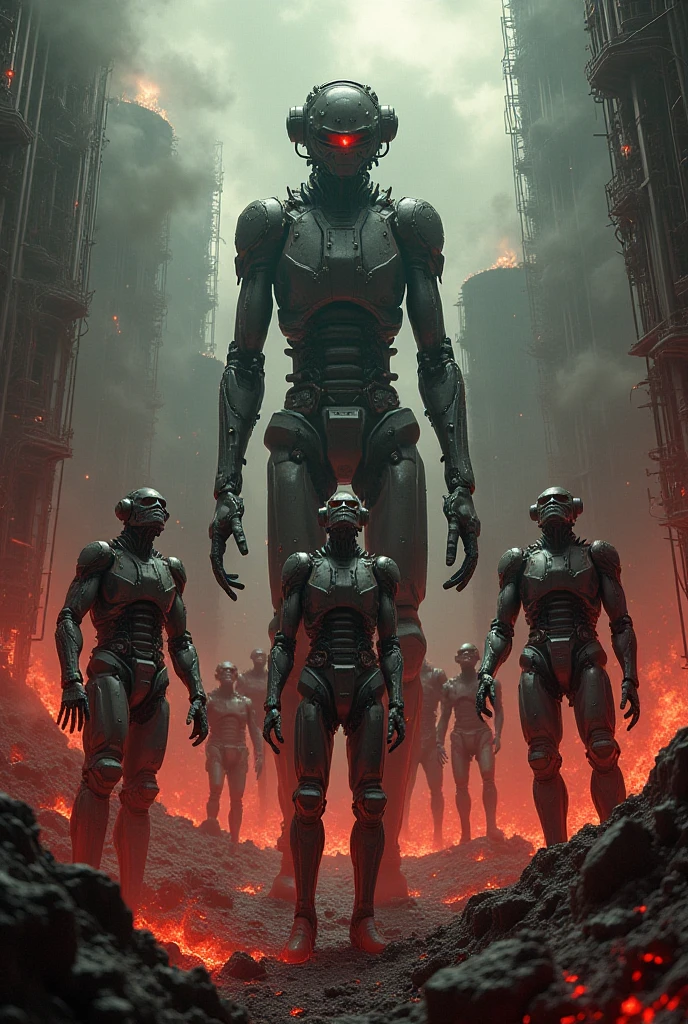 there are many people standing in a room with a lot of skulls, peter gric and dan mumford, hyperdetailed | donato giancola, craig mullins nekro, murata yasushi nirasawa style, scene from prometheus movie, metal hurlant, frame from prometheus movie, greg rutkowski and wayne barlowe, undead soldiers in background --auto --s2