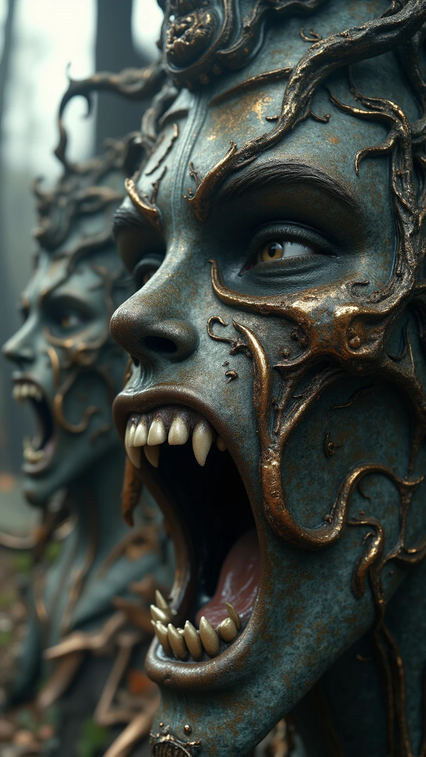 ((masterpiece, Best Quality)), 32K HDR, hight resolution, Detailed face, Detailed texture, finely detailed skin, Sharp Focus, (Perfect slim body:1.1), (Cinematic lighting), Soft lighting, Dynamic Angle, 1girl in, (Ultra-realistic photos of Lena Headey:1.5, Princess Gorgo:1.15, Video 300-SMF), Solo, Long hair, Black hair, (nude:1.5, armlet, a necklace, neck less, Earring), In an abandoned shabby hut, (ultra massive tits:1.9, Realistic nipples:1.2), (Full body shot:1.1, squat down and open legs:1.5, put hands in front:1.5, yawn and closed eyes:1.5, blind mask:1.7),