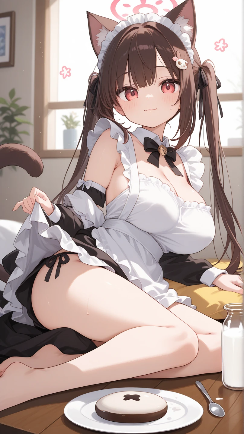 masterpiece, best quality, extremely detailed, (delicate illustration:1.1,), 8k cg wallpaper, absurdres, nsfw, 3+multiple pure innocent maids, perfect maid wear, white maid hairband, harem, (very cute face, early teens:1.2), (standing), fall down on a wide dining table with gorgeous dinner, stick out hips without panties, stockings, (all girls no panty, show pussy, lineup buttocks without panties, group picture:1.2), various hair colors, various hairstyles, round hips, perfect pussy, look back at viewer with lovingly, (blush:1.2), from behind, (from above:1.0), in gorgeous dining room, (at dinner time),