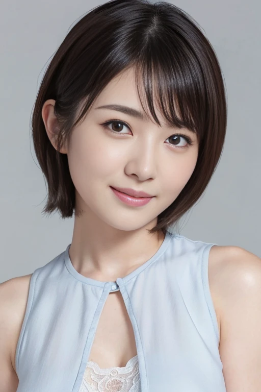 1 girl, (white sleeveless high neck:1.2), Very beautiful Japanese woman
(Full body photo, Highest quality), (Realistic, Realistic:1.4), (masterpiece),
Very delicate and beautiful, Very detailed, 2k wallpaper, wonderful, finely, Very detailed CG Unity 8K 壁紙, Very detailed, High resolution, Soft Light,
Beautiful detailed girl, Very detailed目と顔, Beautiful and detailed nose, finelyて美しい目, Cinema Lighting,
(Simple light color background:1.3),
(Medium Hair), (Parted bangs),
Complete Anatomy, Slender body, Small breaste、Long skirt、pumps