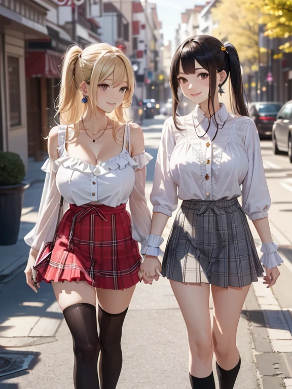 A little bigger breasts, shorter skirts, emphasis on cleavage, age up a little