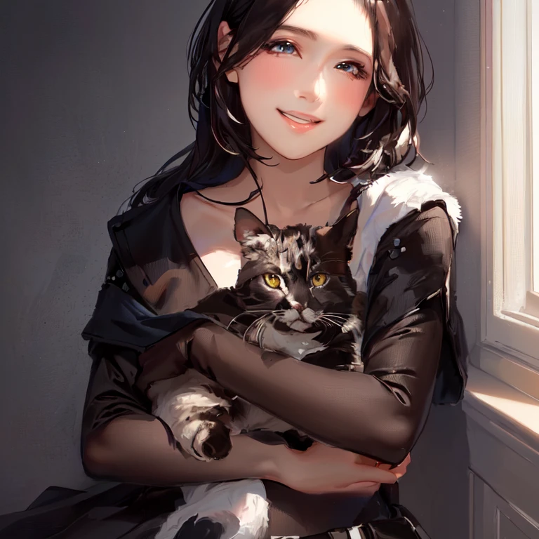 Cute black kitten