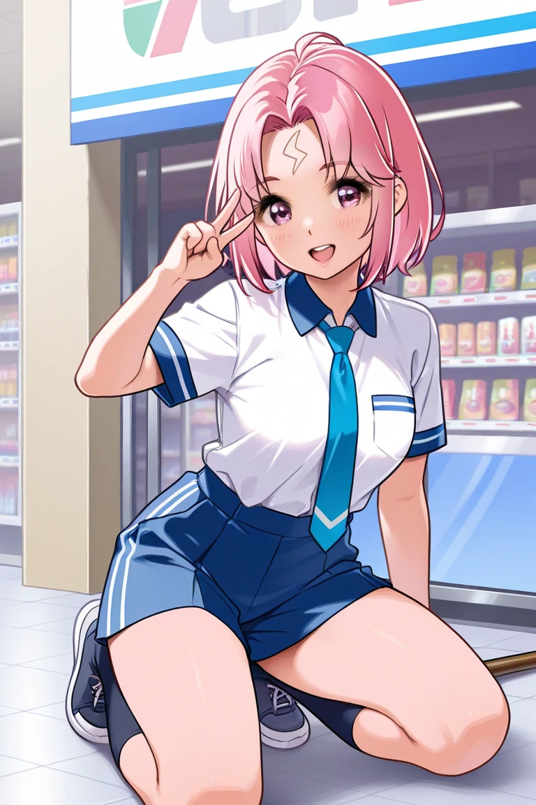 score_9, score_8_superior, score_7_superior, sauce_anime, evaluation_Safety, BREAK ササキポケット, One girl, Virtual YouTuber, Pink Hair, Multicolored Hair, short hair, Ahoge, Pink Eyes, Green Claws, Mole under the eye, Hair Clip, Earrings, Animal Food, Panda Food, hood superior, Two-tone jacket, White jacket, Black sleeves, Long sleeve, Collared shirt, Pink Shirt, Red bow tie, Checked skirt, Green Skirt, Sitting, Grin, Nintendo Switch, Playing games, View your viewers, In-person audience, Dutch Angle, Particles of light, carpet, cushion, tv set, Potted plants, window, window shade, curtain, blue sky, cloud, sunlight、(masterpiece、Highest quality、High resolution、Ultra-high-definition CG、8k size wallpaper, super detailed skin, detailed, beautiful detailed eyes), BREAK, ass pov, sit astride, girl on top, focus pussy, black hair, drop eyes, student, BREAK, Sex:1.5, pussy juice:1.5, ((smile)), cum pussy:1.9, baby face, BREAK, Shopping mall, pussy in small penis, erectile nipples, Put your hands forward, peeing, Phimosis, Round eyes、Terribly violent sex acts、((Medium chest))、A large amount of bodily fluids splashing、BREAK、small penis, Live-action background、
