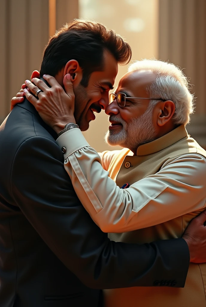 Create a image of rahul Gandhi  and Narendra Modi  having gay sex together  Rahul Gandhi penis in narendra modi mouth 