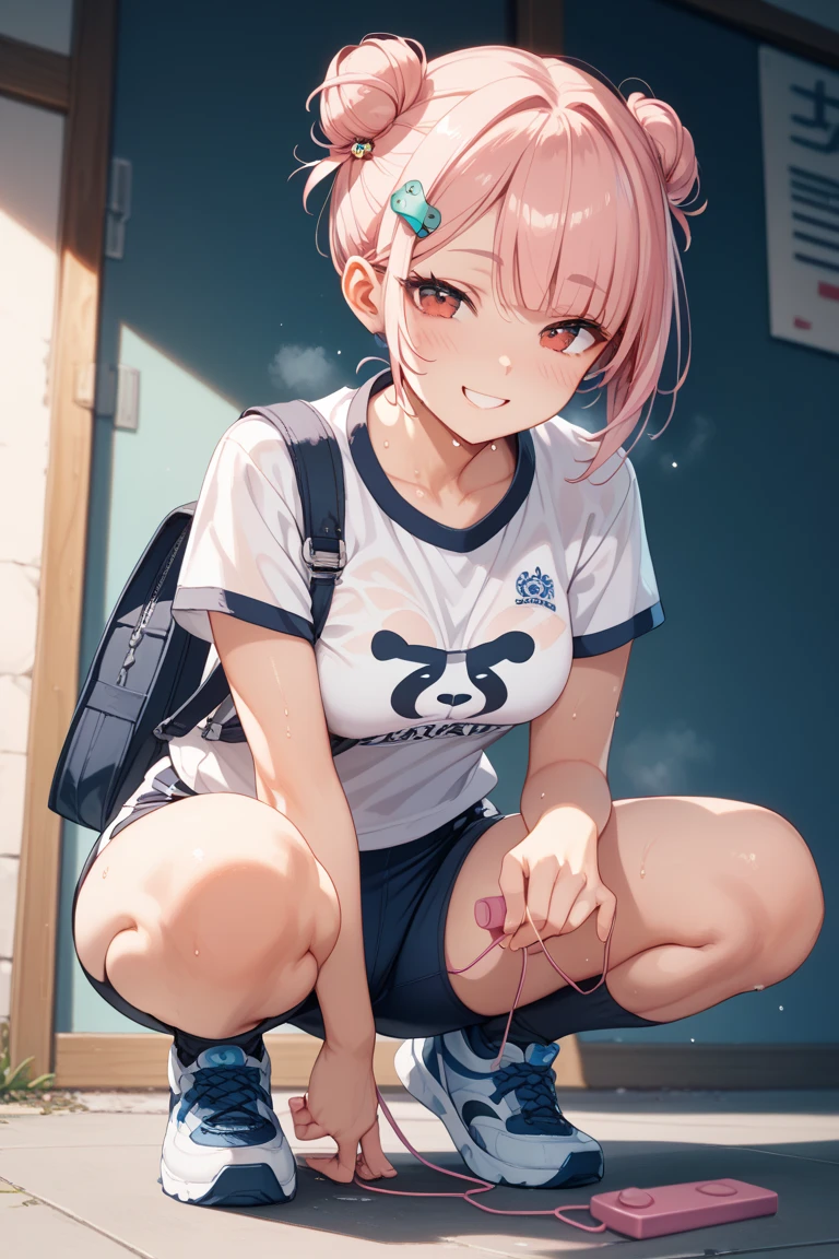 score_9,score_8_up,score_7_up,score_6_up,score_5_up,1girl, solo, (honoka_\(DOA\)), silver hair, squatting, public, street, legs spread, paw pose, close up