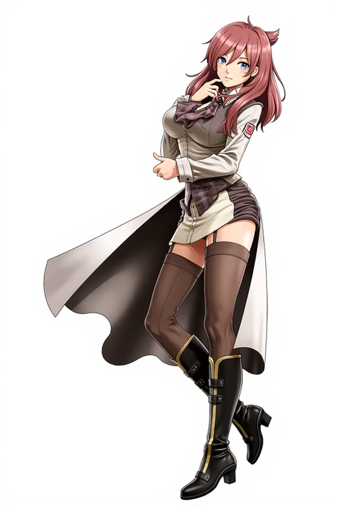 (white background)) 1girl solo full body standing looking to the camera