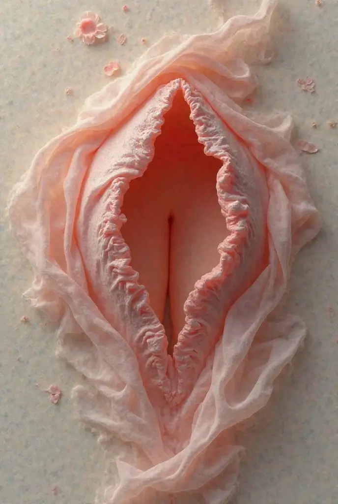 a beautiful asian clitoris and dark labia pussy
