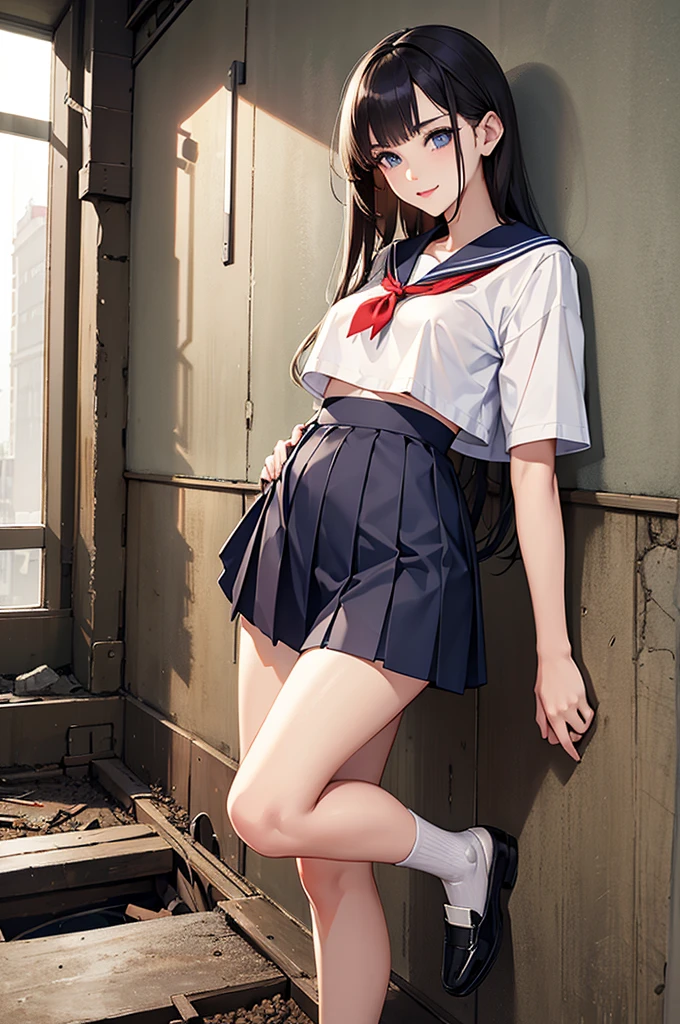 (hyper realisitic), (8K), (Extremely detailed), (Best Illustration), Beautiful detailed eyes, (Best Quality), (Ultra-detailed), (masutepiece), 1girl, Anime Beautiful Girl, Beautiful anime, Beautiful animeの少女, an anime girl, hightquality, 魅力的なan anime girl, 可愛いan anime girl, realistic cute girl painting, Anime style. 8K, ((in 8K)), ((Raw photo)), ((best qualtiy)), High-definition raw color photos, professional photograpy, (Realistic:1.37), (photographrealistic:1.37), ((best qualtiy)), 18year old女, (finerly detailed face:1.2), (best qualtiy:1.2), Retrospective shot of the rear loam, super low angle, from behind, Cinematic lighting, Perfect Style, Beautiful face, acurate, Anatomically correct, Highly detailed face and skin texture, (Skirt lift:1.4), ゆったりとしわの寄った白いpantiyー,透けているpantiy, (pantiy), red blush、humiliated、impatience、dismay、embarrassed from、is crying, Stockings、18year old、Neat and clean woman、1 persons、 (High School Girl Uniform Details:1.5),full of sweat、Long brown-black hair、Blue eyes、(huge tit), White bra,