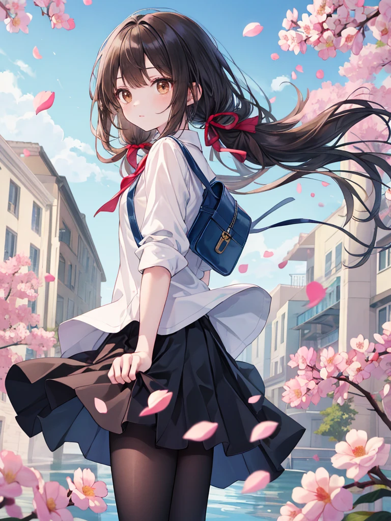1girl, (stylized by Michael Heizer:1.2) , grand Digital artwork, elegant, Street level shot of a Formal Discouraged ("With each passing season, nature's canvas transforms, a masterpiece in perpetual motion.":1.3) , complex Sad background, desolate space with Dogwood, at Dawn, tilt shift, Detailed illustration, Suffering, Kinetic Pointillism, Nostalgic lighting, F/14, Lomography, MOBA style, vignette, hyperdetailed, extremely hyper aesthetic