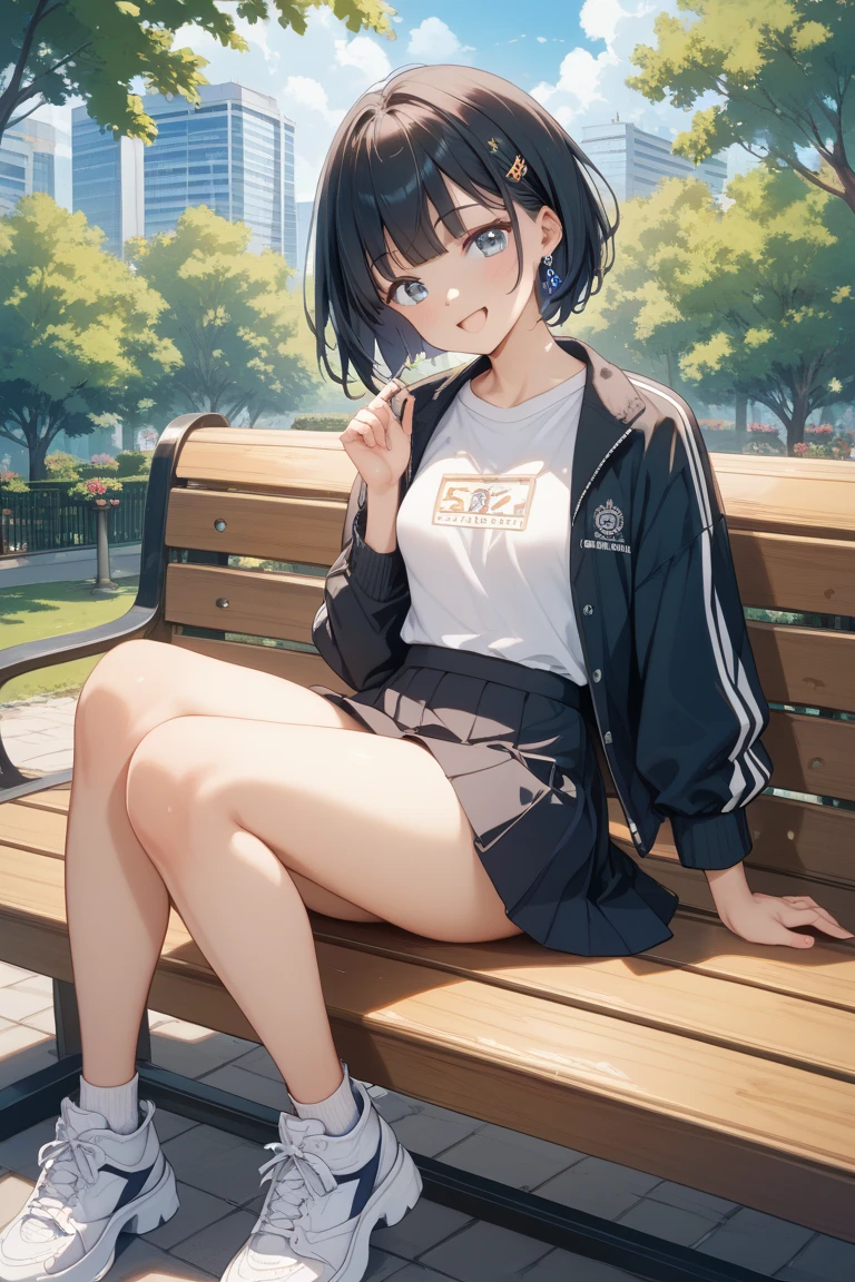 RAW Photos, Highest quality, High resolution, Very detailed、 8K image quality、、Gym suit、Bloomers、playground、Nipples are visible