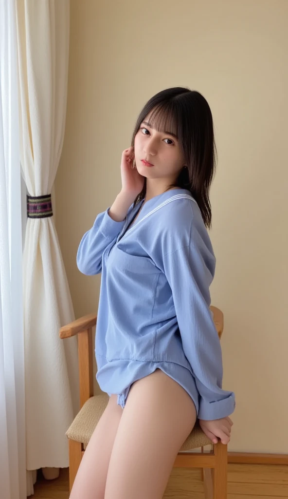 Japnese girl spreading legs without clothes