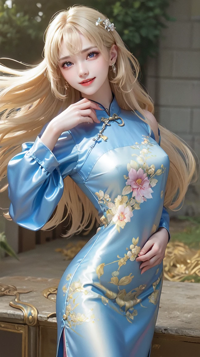 (SFW:2), photorealistic, realistic photo, 8k, ((highest quality)), ((masterpiece)), (extremely detailed), kukolnydom, doll, (mature woman, 20yo, 20 years old:1.6), solo, ((cowboy shot, sitting on chair)), light smile, parted lips, green eyes, brown hair, double buns, (plastic skin, looking at another, glass eyes, gradient eyes, shining eyes, detailed eyes, detailed face:1.3), china dress, qipao, chinese room