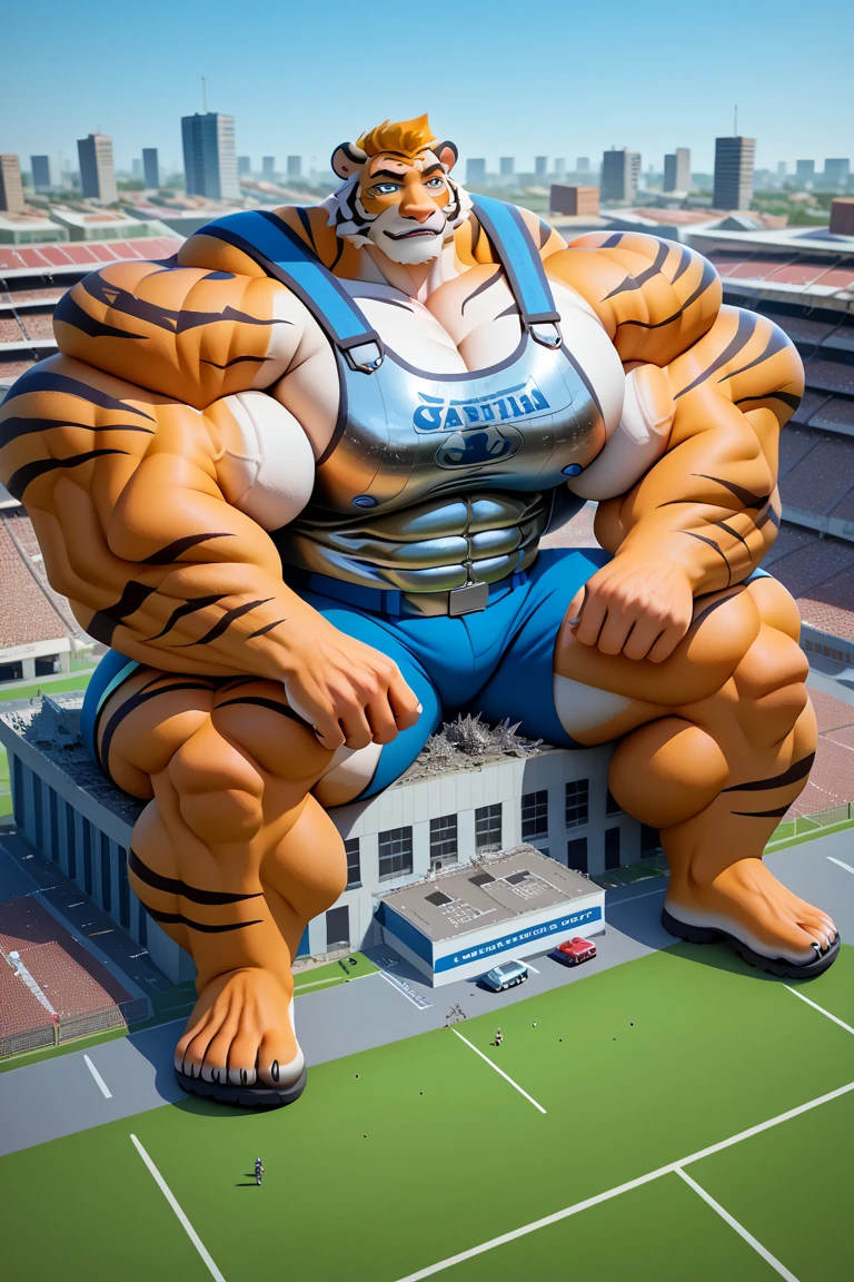 axel cosmas , solo ,black shorts plump, huge, destroyed building background, nipples, big fat belly, big ass, eyes shut, standing, 5 fingers, musclegut body, lineart, normal eyes, wet body, macro body, massive body, huge pecs, very wide, overgrown the gym , grass, god sized, laying