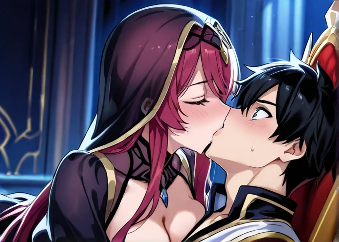 score_9, score_8_up, score_7_up, score_6_up, score_5_up, score_4_up, BREAK source_anime, rating_questionable, by nephlite, starfire, teen titans (series), 1girl, blindfold, double penetration, anal, lying, on back, looking back, multiple penis on ass, gangbang, bedroom, indoors