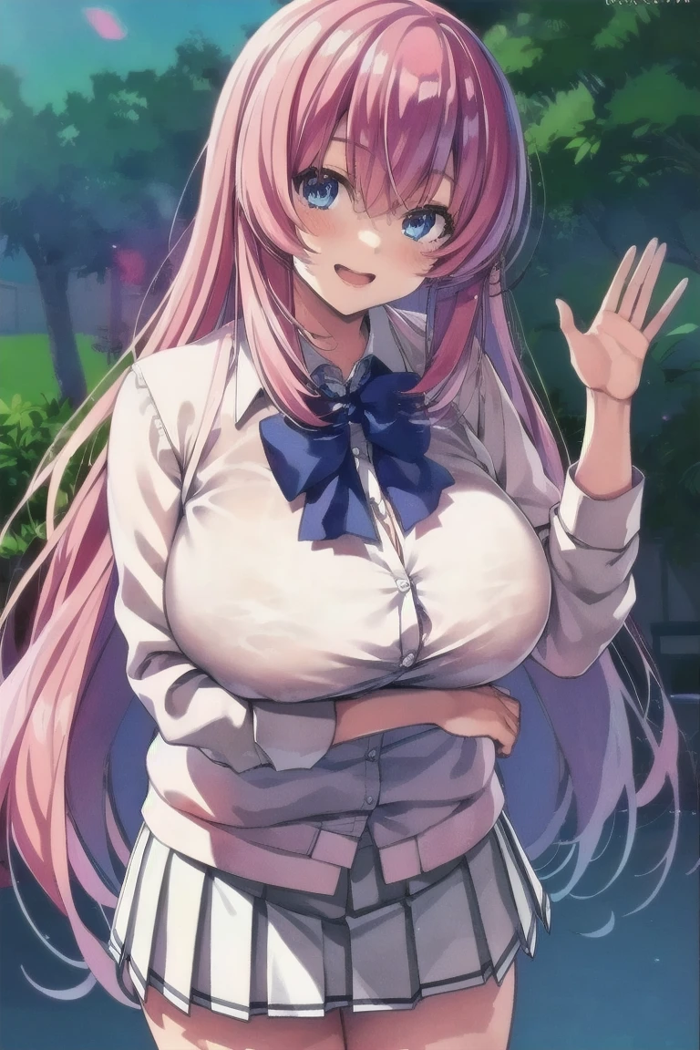 purple hair, two-tone hair, split-color hair, pink hair, blunt bangs, very long hair, purple eyes, . 1girl, solo, nsfw,, (wearing nothing: 1.5), large breasts., empty eyes ,, flooding, fire, heavy snowfall, frozen, file, crying, sea, cooking, whole body, Cherry tree、 blue sky, church,, classroom, garden, , nipple , wet, hospital、、、 amusement park、