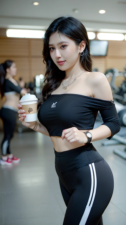 (On a table, Best quality at best, realistically, ultra - detailed, meticuloso, A high resolution, 8k wallpaper), Close-up portrait of a beautiful woman, Chariada, Smiling, light brown messy hair, Perfect dynamic composition, 美丽meticuloso的眼睛, Just like the cover of a fashion magazine, On campus