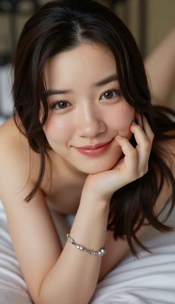 Missionary position masturbation、(((nude、Beautiful nipples))) 、(Flat Chest:1.6) 、Show me your pussy、nude、whole body 、Bukkake、(Real skin texture:1.5)、(((Japanese 、Cute age girl、One Girl)))、(((8K、Highest quality、masterpiece、Ultra-high resolution)))、(Realistic:1.4)、RAW Photos、(Real skin texture:1.3)、(Film Grain:1.3)、((No underwear))、(((Beautiful and detailed eyes and face)))、((Very soft breasts))、((Realistic skin types))、10x more pixels、Highly detailed cute face、Detailed lips、Beautiful Eyes、double eyelid、Natural Makeup、Put your hands on the back of your head、((Leg spread))、(Spread your legs out to the side)、To the camera、((Show your armpits))、((Lying on your back in bed))、(((Showing sensitive areas)))、(Detailed legs)、Clear focus: 1.2、((Sweating、Sweaty body、Mouth slightly open、A kind smile))