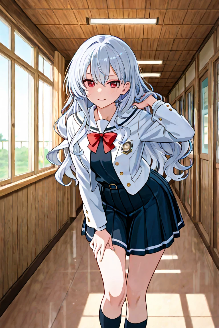 masterpiece, best quality, (1girl, solo),
umami, 1girl, solo, long hair, hat, skirt, open mouth, socks, grey hair, smile, blue jacket , shoes, full body, kneehighs, red skirt, looking at viewer, blush, :d, standing on one leg, white footwear, bow, orange eyes, jacket, black socks, red eyes, pleated skirt, hat bow
<lora:Umami-0011:0.7>
perfect anatomy,cowboy shot, dynamic pose, upper body,panties,
outdoors,((( blush)))