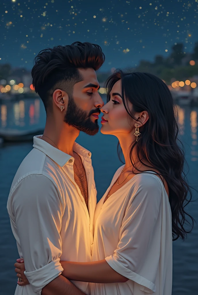 (best quality,highres:1.2),beautiful detailed eyes,longeyelashes,beautiful detailed lips,(realistic:1.37),(HDR,UHD) full body of a girl seducing a man with sloppy clothing, On a street corner at night, seductive gaze, wavy tousled hair, and a mischievous smile, against a vibrant background, with soft studio lighting, capturing the tantalizing atmosphere of sexual temptation, full body wide shot, nsfw
