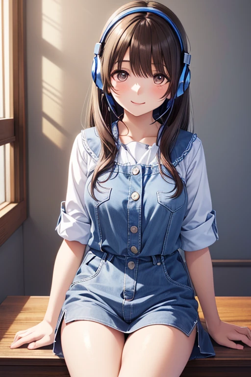 (score_9,score_6_up, score_5_up, score_4_up, masterpiece, best, quality, source_anime, highly detailed, 1girl, solo, brown hair, long hair, nurse cap, turquoise nurse uniform, turquoise pants, squatting, white socks, sandals, happy, in the hospital)