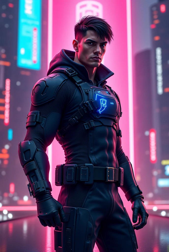 change background to cyberpunk,handsome boy anime,8k,cyper
