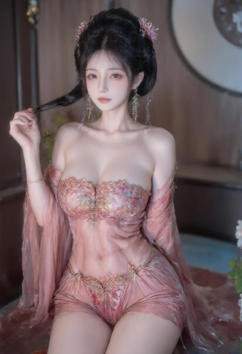 Fine、(The best illustrations)、8k UHD resolution、intricate-detail、top-quality、realisitic、ultra-detailliert、The best lighting、Best Shadows、Soft lighting、Ulutra HD、Dungeon and Dragon、caves、Dungeon、 A Necromancer、natta、Dark style、Succubus、Devil's Daughter、Bat Wings,(((Demon Hornlack-rimmed round glasses))))、(((Colossal tits)))、(Devil's Tail)、(red eyes glowing:1.6)、masterpiece、beautiful countenance、Tindall Effect、photos realistic、(High Detail Skins:1.2)、8KUHD、Digital SLR、hightquality、a picture、hight resolution、 absurderes、Ponytail distortion、best ratio four finger and one thumb、1人、hair adornments、Red sparkling gemstone necklace、jewely、Beautiful expression、Body Up、Large breasts emphasis、Toned waist、Wide buttocks、Tindall Effect、Photorealsitic、(High Detail Skins:1.2)、pink nipple, pink pussy