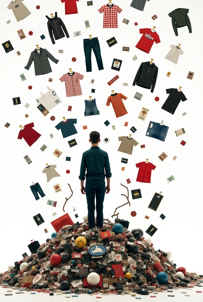 Make a drawing that makes an impact and makes you aware of donating, reuse and give away the things you no longer occupy