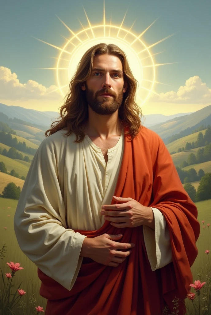 Jesus with blue eyes