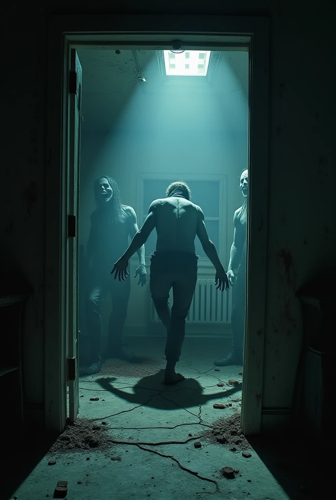 Russian sleep experiment awakens the monsters inside the people which were kept inside a gaseous environment which prevents sleep then they starts eating their own skin and screem till their VoCal chrordis broken
