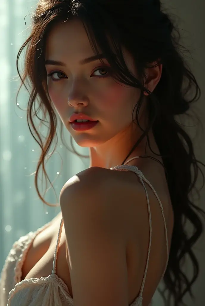 A woman doing a backflip, extremely detailed realistic high quality 8k image, beautiful detailed face and eyes, long eyelashes, attractive features, flawless skin, light brown hair, tight waist, stylish black dress, necklace, photorealistic, vivid colors, masterpiece, best quality,Jumping