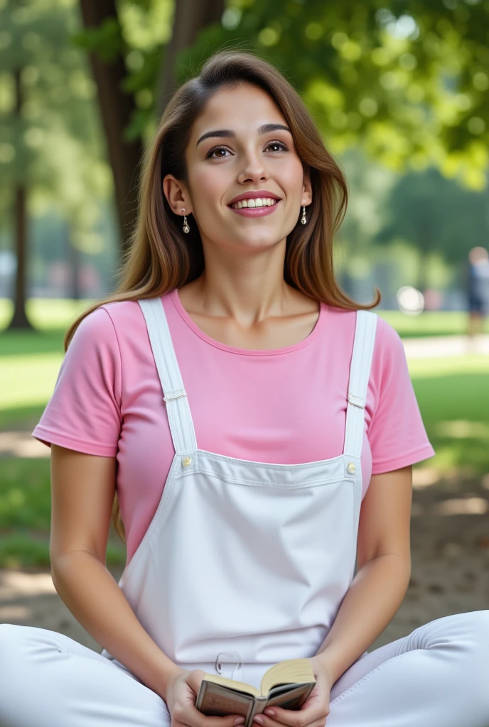 neat college girl、petite person、((Naked wearing only one white apron、Naked sexy white apron))、Outside the field、(Slimed、small tit、flat boobs、small tit)、Photorealsitic、detaileds, Skin Texture, ultra-detailliert、Delicate and sexy collarbone、A smile、Super Detailed Face、Detailed lips、A detailed eye、二重まぶた、Sitting on legs bending the knees、Squatting、White panties are visible from the skirt、10yaers old
