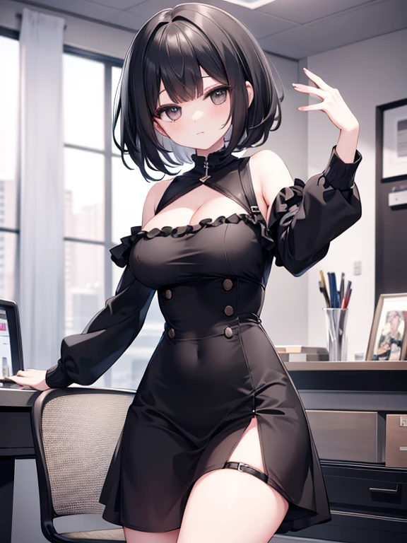 ((full body)), ((full pose)), ((medium BREASTS)), ((mad face:1.4)), ((selfie:1.4)), ((kneeling on floor)), ((bathroom background)), megumi katou, brown hair, short hair, (yellow eyes:1.5), ((black pantyhose)), (black lace bra)), ((blue skirt)), ((black lace pantieasterpiece:1.2), best quality, high resolution, unity 8k wallpaper, (illustration:0.8), (beautiful detailed eyes:1.6), extremely detailed face, perfect lighting, extremely detailed CG, (perfect hands, perfect anatomy),