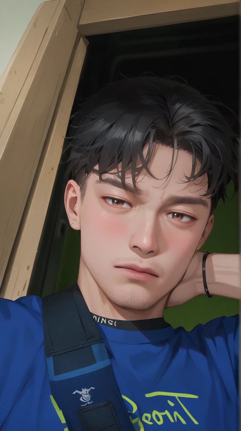 a beautiful young korean, sad face, mouth betrayal, sad expression, crying, tears on face, high resolution, best quality, best angle, masterpiece, intricate deteilles, artwork