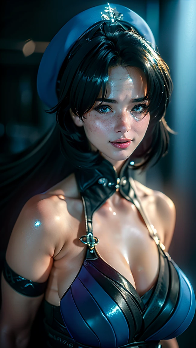 From Side, Photorealistic, Official art, Unity 8k壁纸, 8K Portrait, Best Quality, Very high resolution, (Incredibly beautiful nature background:1.6), One girl, One beautiful age italian girl, sixteen years old, Obscene, (Sexy and glamorous:1.1), (A coquettish expression:1.6), (small breasts with raised areolas,,,,,:1.6), Vulgarity, (seductively smiling:1.2), (full body1.0), (erotic posing:1.5), (Magic Attack Pose:1.6),(magical effects like sparkles or energy:1.5), (Electric shock from hands:1.1), (Detailed blue bodysuit with beautiful fractal or marble design:1.5), (Beautiful and d delicate ruby, topaz, emerald and sapphire jewelry:1.45), Beautiful seductive face, Portrait, (Thick eyebrows:1.2), (Big purple eyes:1.2), Beautiful eyes with fine purple symmetry, (ultradetailed eyes:1.4), (High resolution eyes:1.1), Intimate face, (ultra detailed skin texture:1.4), Perfect Anatomy, Thin, (Beautiful toned body:1.1), Hair Bow, (Moist skin:1.1), full of sweat, No makeup, dark circles, Good anatomy, Focus Face, goodlooking, (Emilia Clark:0.6) (Emma watson:0.3),(Jennifer Connelly:0.4), (sensual face:1.5), Elegant face, Nice, Dolce, Cyberpunk Sci-Fi, (Gauntlets with intricate and beautiful designs:1.2), Blurred background, Blurred foreground, depth of fields, (Motion Blur:1.1), Complex and colorful biomechanical bodysuit, Zentangle, mandalas, Entangled, (Small breasts:1.2), Sheer breast, (Beautiful :1.2), (NSFW:1.2), large hips, drivel, Juice stain, grabbing on breasts